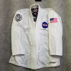 Jiu jitsu Gi Sanabul NASA A0 RARE White Space MMA TOP ONLY SEE DESC