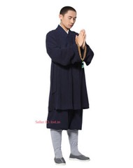 Cotton Linen Buddhist Monk Kung Fu Tai Chi Set Shaolin Temple Meditation Uniform