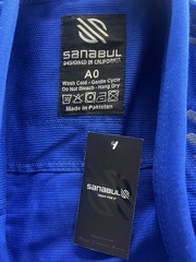 Sanabul Size A0 Model Zero Jiu Jitsu Blue BJJ Gi Uniform Jacket & Pants/aq