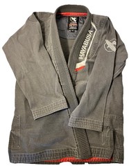 Hayabusa Jiu Jitsu Gi Dark Gray Sz A2 Pearl Weave Chest 44 Length 29 No Belt