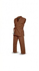 Orange Martial Arts Uniform Sleeveless Karate Gi /Taekwondo Suit/ with free belt