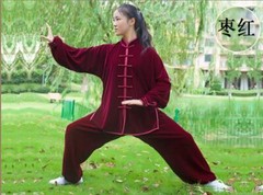 Women Men Martial Arts Uniform Yoga Tai Chi Sets Tang Kung Fu Suit Outfit Thick