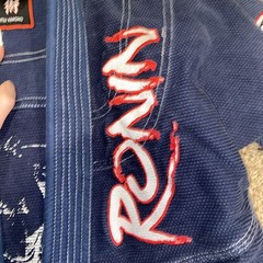 Ronin Brand Brazilian Jiu Jitsu Gi Uniform Set Navy Blue Size A1L