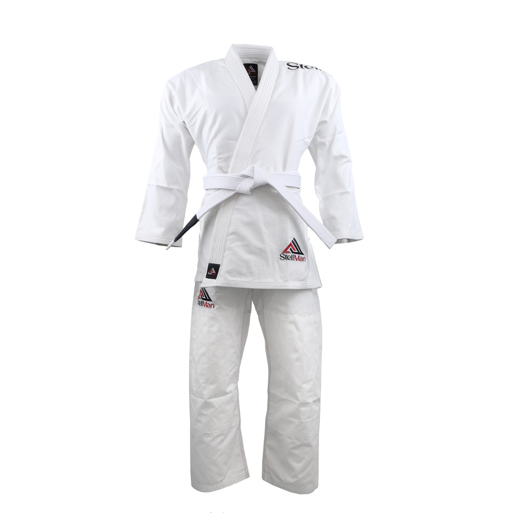 Stellman Core Brazilian Jiu Jitsu White 350gsm Grappling Fighting Uniform BJJ Gi