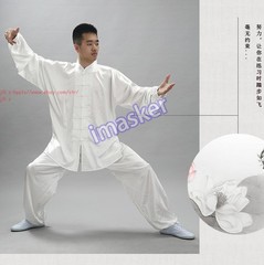 Unisex Korean Silk Tai Chi Suit Kung Fu Uniform Martial Arts Performance Clothes
