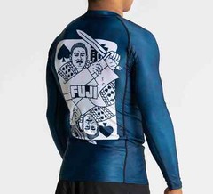 Fuji Maeda Flex Lite Mens MMA BJJ Jiu Jitsu Long LongSleeve LS Rashguard – Blue