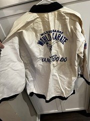 Tang Soo Do Karate Martial Arts Uniform Jacket White with Black Trim master