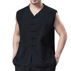 Chinese Kung Fu Tai Chi Vest Sleeveless Garment Martial Arts Wingchun Uniform