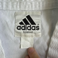 Y2K Adidas Taekwondo Uniform Set Mens Med White Master Chong’s Dobok Top Pants