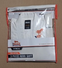 Lonsdale London 3 Piece Martial Arts Judo Suit White ages 11-12 Height 140cm