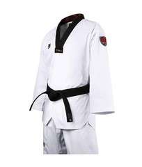 MOOTO BS 5 WT Taekwondo Standard Uniform Black Neck | Adult & Kids TKD Dobok