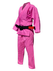 Martial Sports Essential Kids Brazilian Jiu Jitsu Gi Uniform – Pink – Free Belt