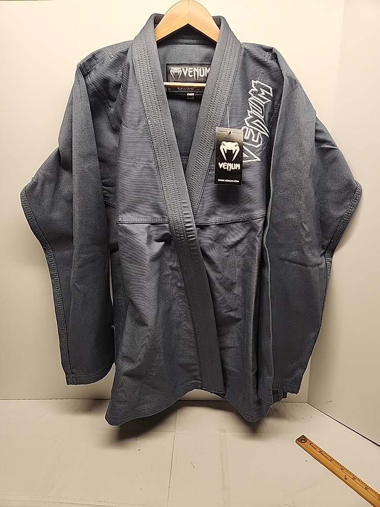 Venom Contender 2.0 Brazilian Jiu Jitsu Martial Arts GREY Uniform Size A3 Top
