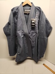 Venom Contender 2.0 Brazilian Jiu Jitsu Martial Arts GREY Uniform Size A3 Top