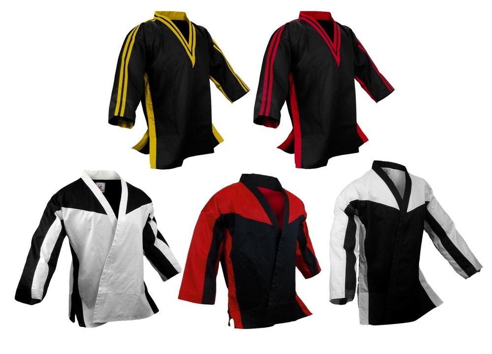 Karate Taekwondo Demo Team Jackets Gi Freestyle Competition Martial Arts Tops