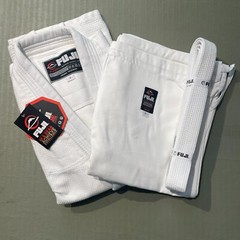 Fuji Judo Gi White Adult and Kids Unisex Includes Judo Belt Judo BJJ Jiujitsu