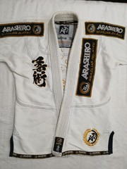 Arashiro Black Brazilian A1 Jiu Jitsu Jacket and Pants Martial Arts