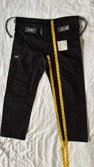 Kitsune BJJ Gi Pants A1L Black Ripstop MMA Grappling Jiu Jitsu 27×38