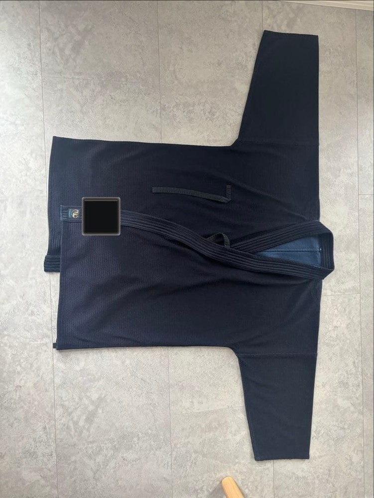 Japanese Kendo Wear Crown Kanmuri Size 2L Navy Blue Martial Arts Gi