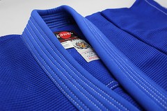 KANKU Blue BJJ Gi with blue or white heavy stitching Jiu jitsu uniform pearl
