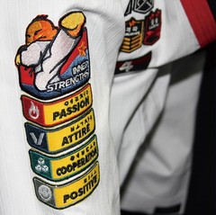 MOOTO TAEKI Inner Strength Patch Mini (1 each) for Martial Arts Uniform TKD