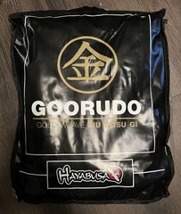 New Hayabusa Men’s Goorudo 3 Gold Weave Jiu Jitsu GI Black Size A1