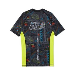 Albino and Preto X WIND AND SEA® Rash Guard SS Loose Short No Gi Kimono BJJ