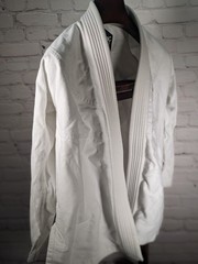 Classic Kimono JIU JITSU GI TOP SIZE A0 WHITE ADULT UNISEX GROUND POUND