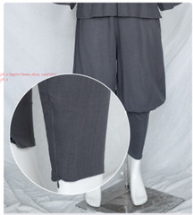 Cotton Meditation Buddhist Monk Clothes Summer Kung Fu Tai Chi Shaolin Uniforms