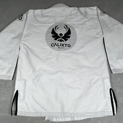 CALIXTO BJJ Brazilian Jiu-Jitsu Gi TOP ONLY Size A3 White/ Black