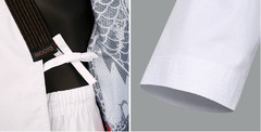 MOOTO Kumgang Grandmaster Taekwondo Karate Dobok White Black Collar Professional