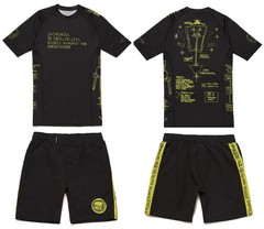 Shoyoroll Batch #112 Vital Principles Rash Guard SS Black Short Bjj No Gi