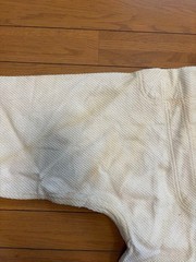 Judo Uniform Set (top And Bottom), Size 3, With White Belt, Cream Color.