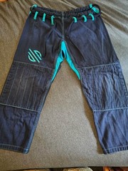 Sanabul Jiu-Jitsu Gi Uniform Set Jacket & Pants Blue/Teal Adult Unisex A0