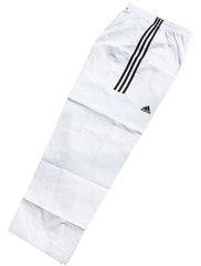 Adidas Champion 3-stripe Open Dobok/Martial Uniform/TaeKwonDo/Karatedo/Gis/White