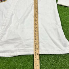 century taekwondo Gi Size 3 Top White Chung Do Kwan US Flag Korean Flag EUC