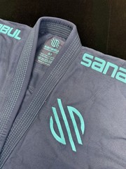 Sanabul BJJ Gi Jacket Kimono Top A3 Blue Mens Adult Jiu Jitsu Training