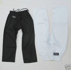 TROUSERS – Plain Black or White – Adult or Child for – Taekwondo – Karate etc