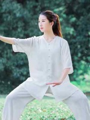 Short Sleeve Kung Fu Shirts Wing Chun Sport Tops Martial Arts Taichi Uniform