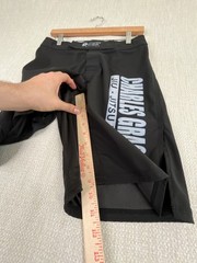 Charles Gracie Jiu Jitsu No Gi Shorts Adult 28 Made In USA Black BJJ MMA Logo