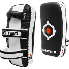 Meister XP2 Professional Curved Thai Pads for Kickboxing & MMA – X-Thick Cowh…
