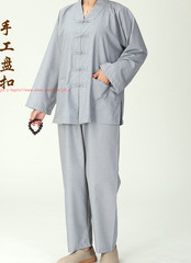 Women’s Suits Buddhist Monk Religion Clothing Sets Lay Shirt+Pants Uniforms Set
