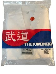Taekwondo Gi Set Quinones 0/140 Youth Large White Uniform Top Pants White Belt
