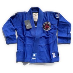 Kingz The ONE V2 Kids BJJ Gi Blue M0000 Jiu Jitsu Uniform Catalyst Patch New