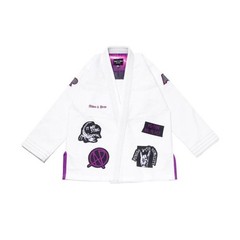 Albino And Preto Batch 85 No Mercy BJJ Gi Jiu-Jitsu Kimono 450GSM in All Sizes