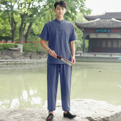 Women Men Cotton Linen Tai Chi Kung Fu Suit Morning Exercise yoga Clothing Sets