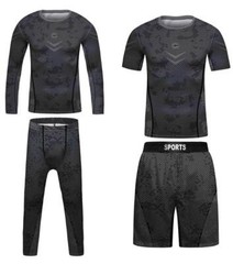 USA Ship Kids Brazilian Jiu-Jitsu BJJ MMA Uniform Combo Set Rashguard Shorts