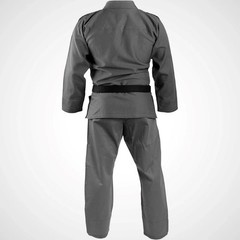 Brazilian Jiu Jitsu BJJ Gi Uniform Adult Grappling Kimono Grey with Belt
