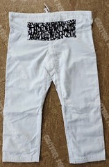 Pearl weave Brazilian jiu jitsu Uniforms custom made 100% cotton #105 A4 size.