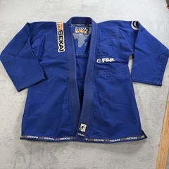 Fuji Sekai World Ranking BJJ Gi Kimono Jacket Blue Mens A1 Brazilian Jiu Jitsu
